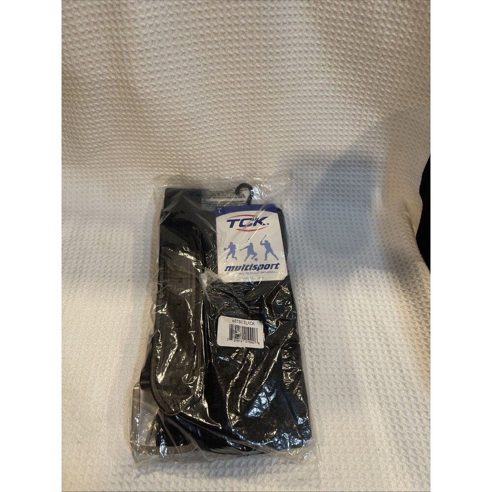 TCK Baseball Socks & Belt Combo Black Large Multisport NEW Sealed
